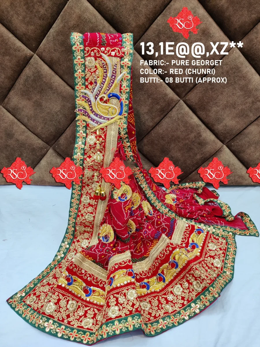 Ranisatiya Creation Beautifull Rajasthani Broach Odhna Unique and Elegance with 3 Butti