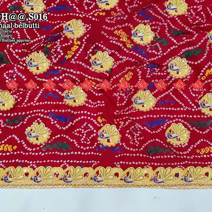 Exclusive No-1 Marwari Handwoven Ojariya Odhna Pure Rajasthani Charm with Silver Deta