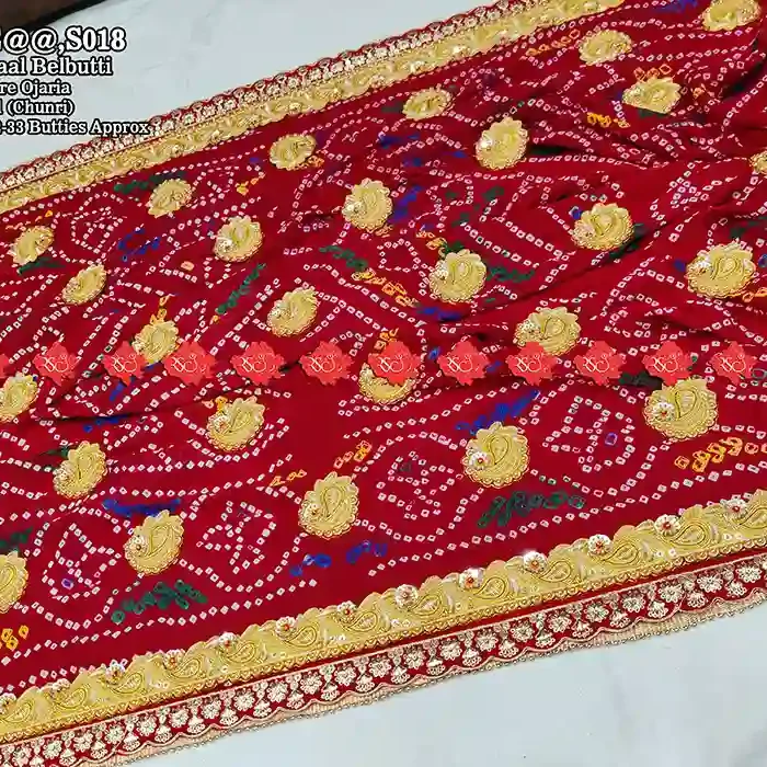 Exclusive No-1 Marwari Handwoven Ojariya Odhna Pure Rajasthani Charm with Silver Deta