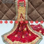 Ranisatiya Creation Rajasthani Marwadi Chunri Odhna Dupatta Unique and Elegance with 8 ro 9 Butti , 13-UG , RED-CHUNRI