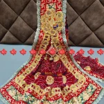 Ranisatiya Creation Rajasthani Marwari Designer Puja Dupatta For Puja Unique and Elegance with 8 ro 9 Butti , 13-XV , RED-CHUNRI