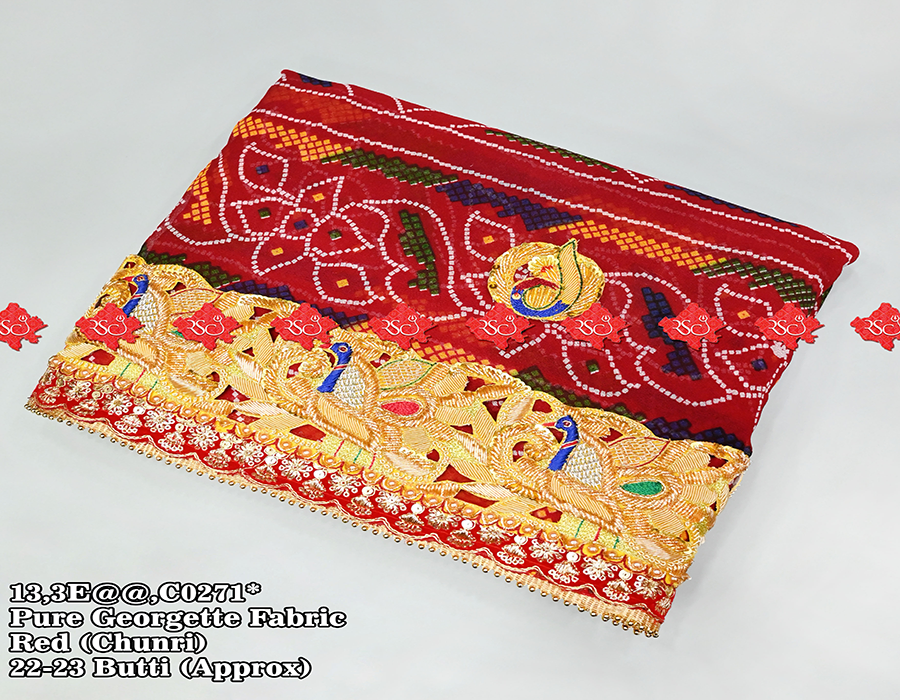 Beautiful Designer Rajasthani Belbutti Odhna In Pure Ojariya No-1 Choice