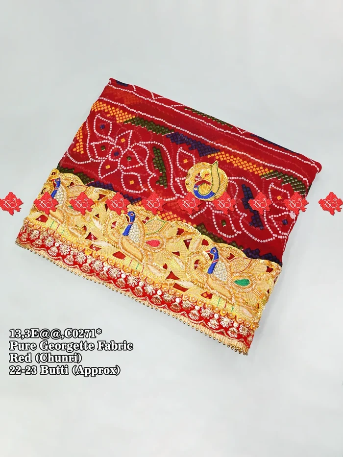 Beautiful Designer Rajasthani Belbutti Odhna In Pure Ojariya No-1 Choice