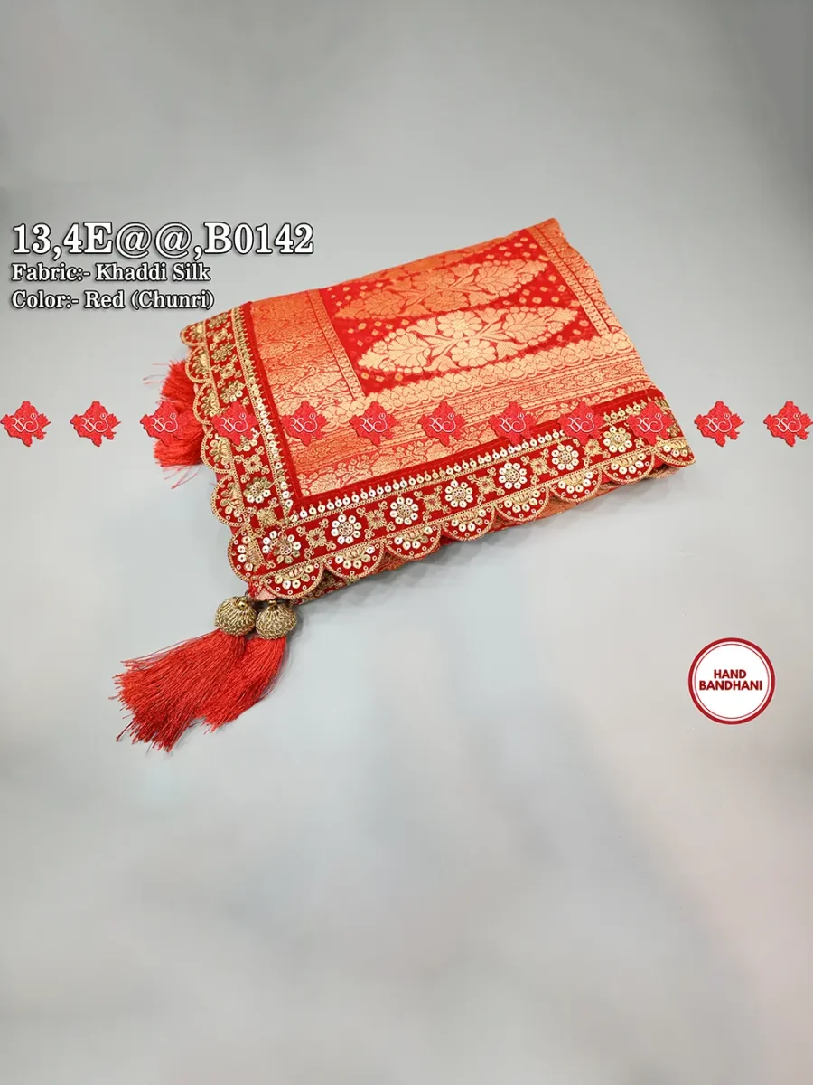 5 Stunning Buy Festive Pure Khaddi Silk Dupatta for Women Online For Bride