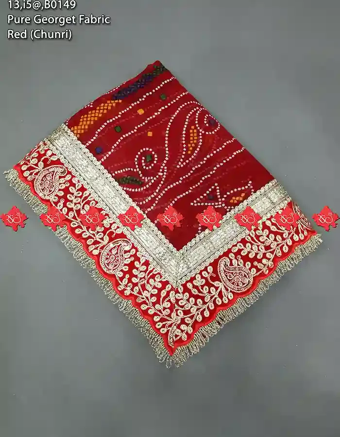 Traditional Rajasthani Pure Georgette Open Odhna In No-1 Choice