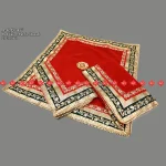 Elegant Religious Mat for Mandir – 5-Star Limited Edition Choice for Home Temples | Ranisatiya Creation , 13-E0043 , RED-AASAN