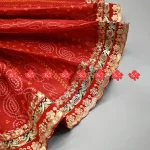 Shop Elegance & Luxury designer khaddi silk dupatta For Mayra - #5 Traditional wear , B0132 , RED-CHUNRI designer khadi silk dupatta