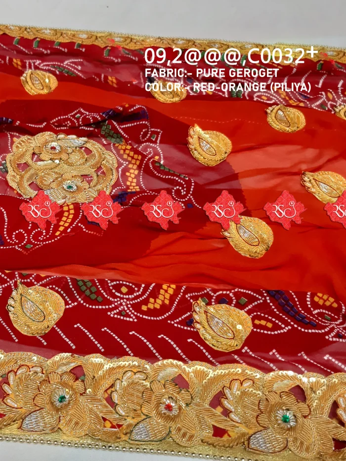 Marwari Georgette belbutti odhna Ready For Fastival