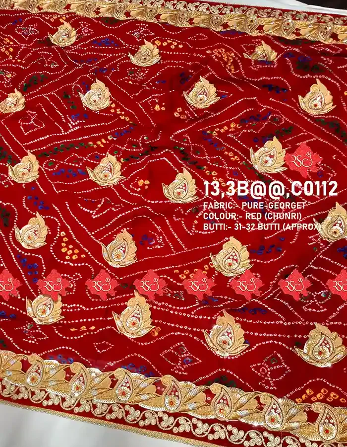 Marwari Rajasthani Traditional Belbutti Odhna For Your Events