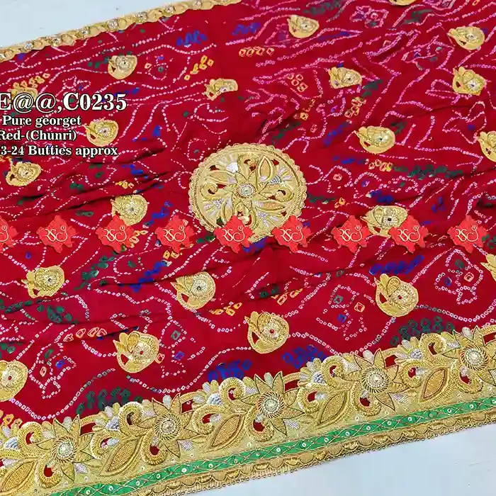 Designer Rajasthani Zardoshi Work Odhna Pure Ojariya No-1 Choice