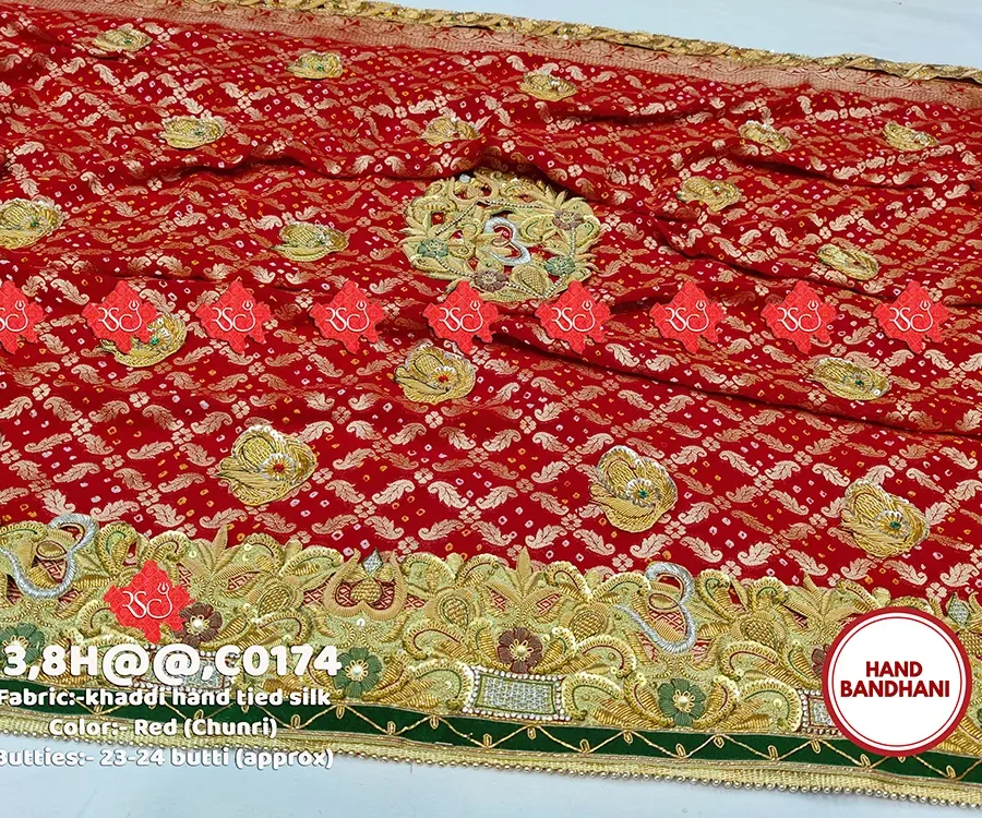 Exclusive Traditional Luxury Bridal Khaddi Silk Odhna