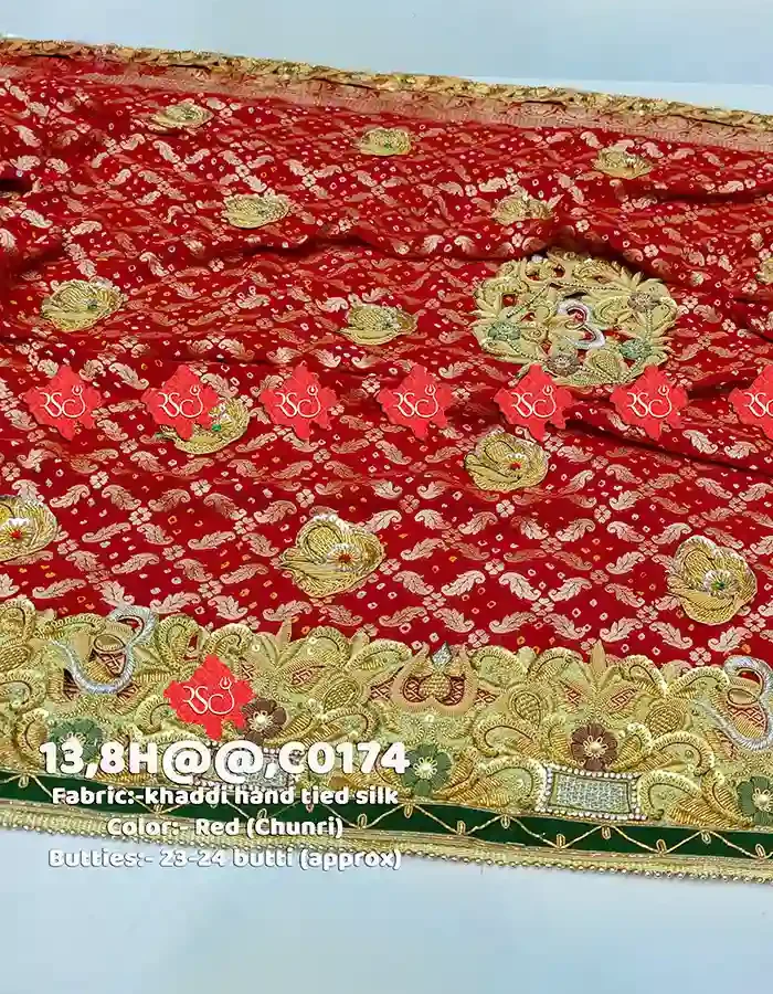 Exclusive Traditional Luxury Bridal Khaddi Silk Odhna