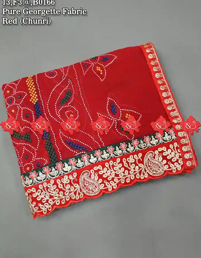 Designer Chunri Dupatta Pure Georgette Odhna In No-1 Choice