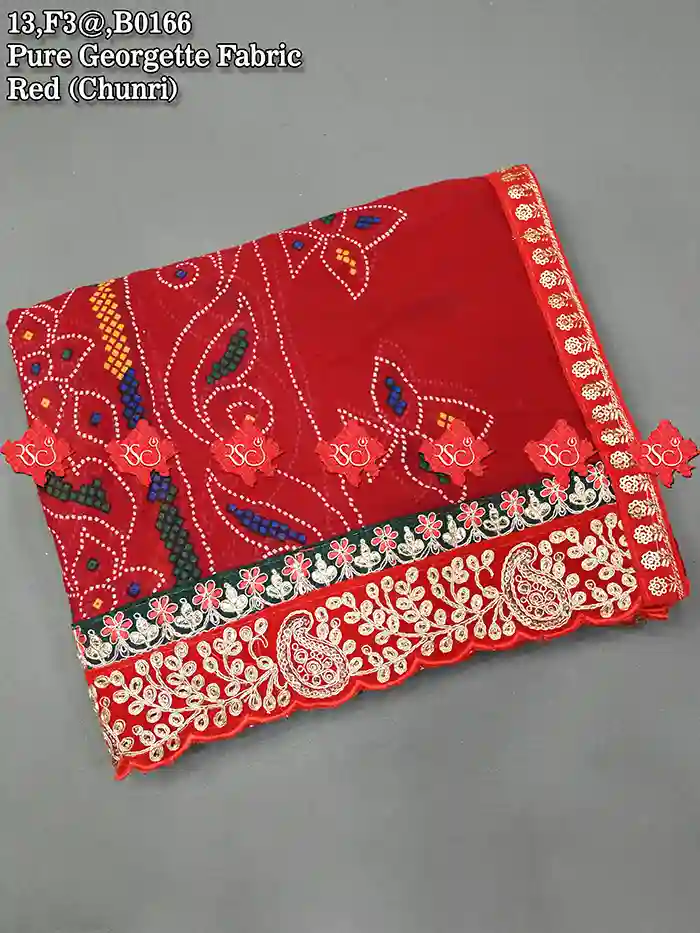 Designer Chunri Dupatta Pure Georgette Odhna In No-1 Choice