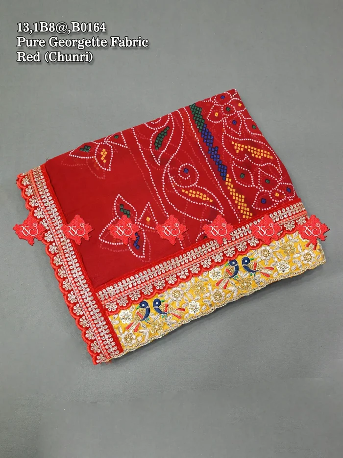 Designer Chunri Dupatta Pure Georgette Odhna In No-1 Choice