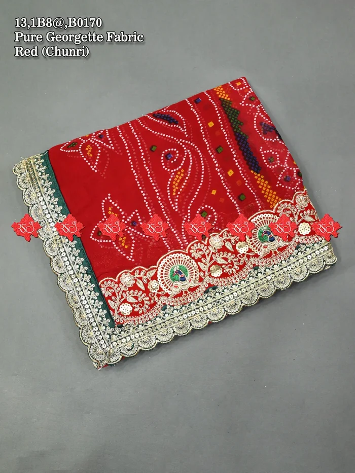 Beautiful Traditional Rajasthani Pure Georgette Fabric Open Odhna In No-1 Choice