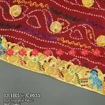 Exclusive Zardoshi Work Bridal Belbutti Odhna Ready For Fastival