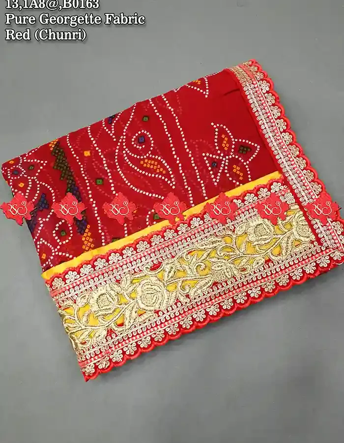 Designer Festive Georgette Odhna In No-1 Choice