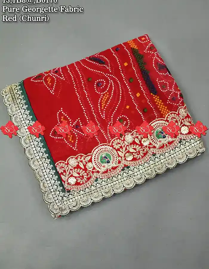 Traditional Rajasthani Pure Georgette Fabric Open Odhna In No-1 Choice