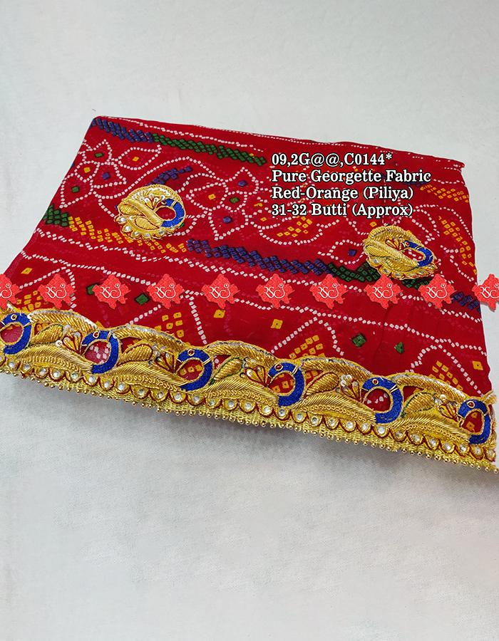 Pure Georgette Belbutti Chunri Exclusive Zardoshi Work Bridal Belbutti Odhna Ready For Fastival -top 5