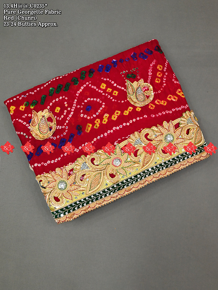 Beautiful Designer Rajasthani Zardoshi Work Odhna Pure Ojariya No-1 Choice