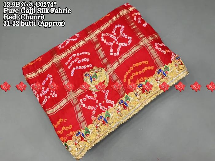Traditional Authentic Gajji Silk Odhna : No. 1 Choice Of Marwari