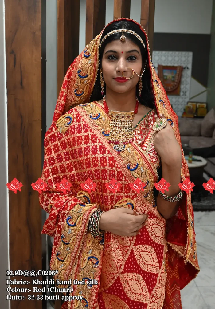 Exclusive Traditional Luxury Marwari Khaddi Silk Odhna