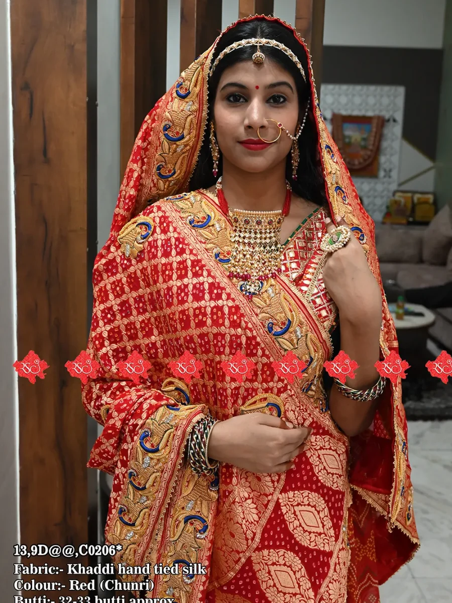 Exclusive Traditional Luxury Marwari Khaddi Silk Odhna