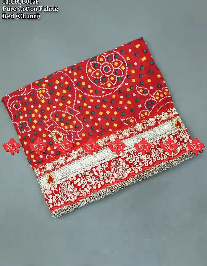 Colorful Cotton Fabrics gotta patti chunri Crafted for Indian Festivals 1 Traditional Wear