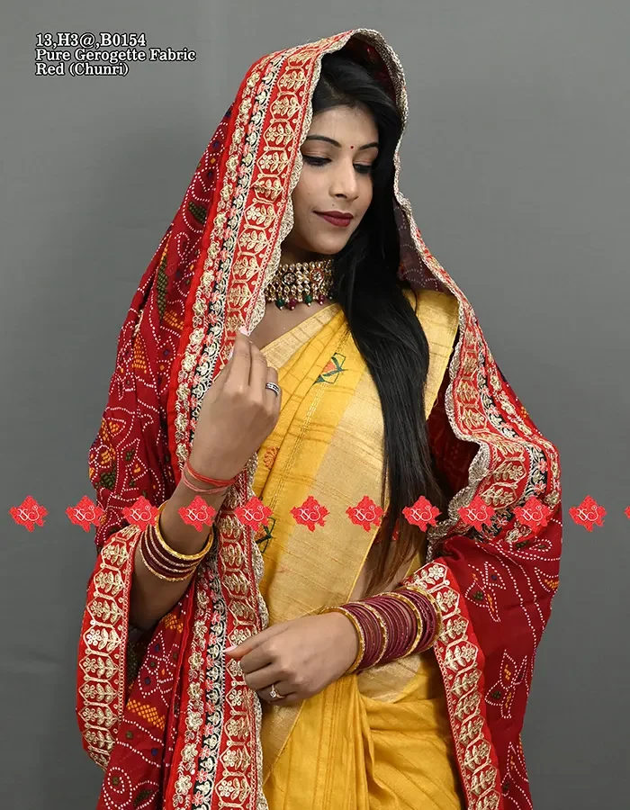 Festive Look Perfected wElegant Georgette Odhna Charm No-1 Choice