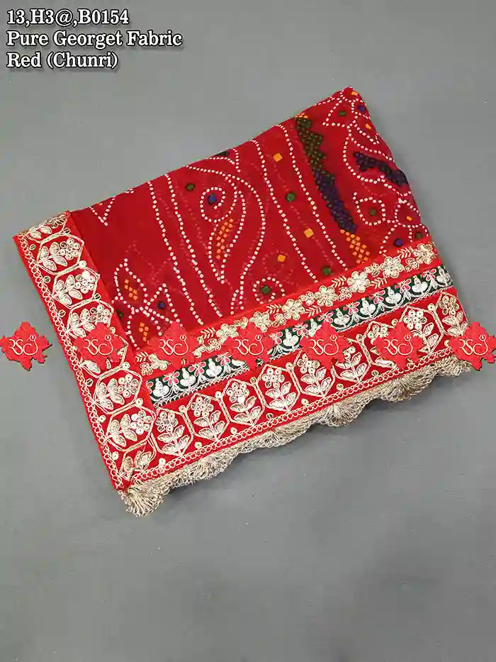 Festive Look Perfected wElegant Georgette Odhna Charm No-1 Choice