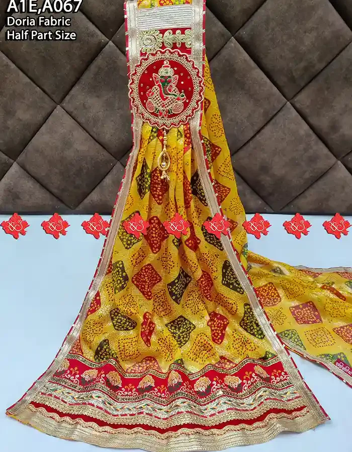 Half Part Doria Royal Traditional Odhna Elegant Look 7 Stunning