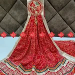 Moss Chokda Fabric Festive Wear Traditional Odhna Look 7 Stunning