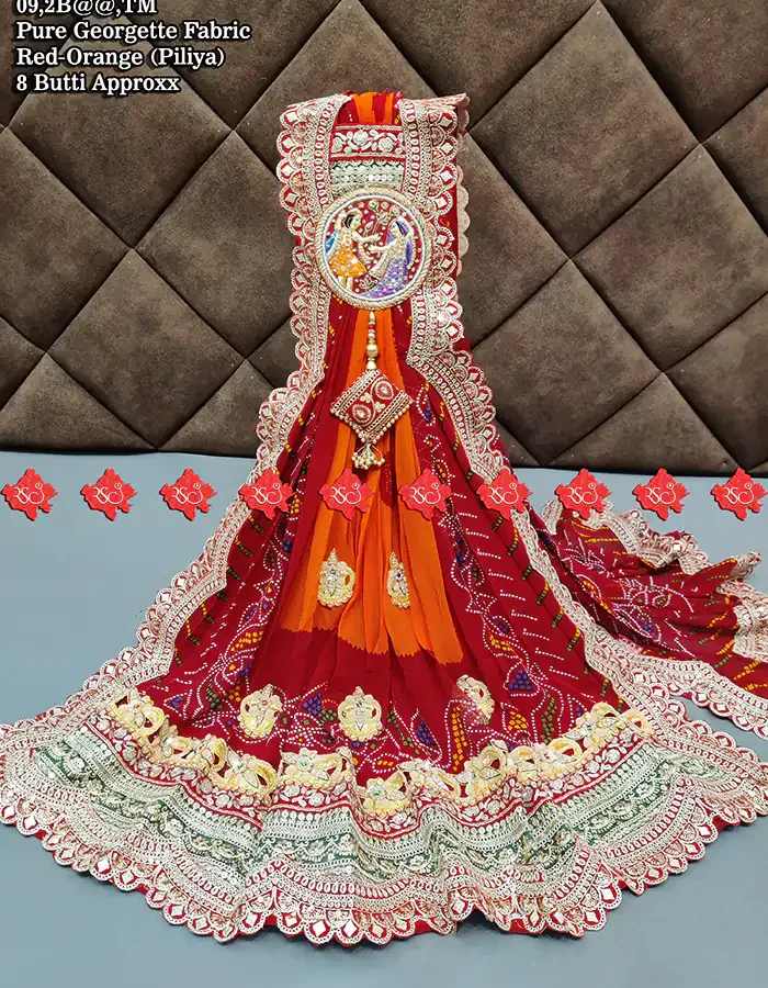 Ranisatiya Creation Buy Designer Pure georgette fabric broach odhna Unique and Elegance with 3 Butti