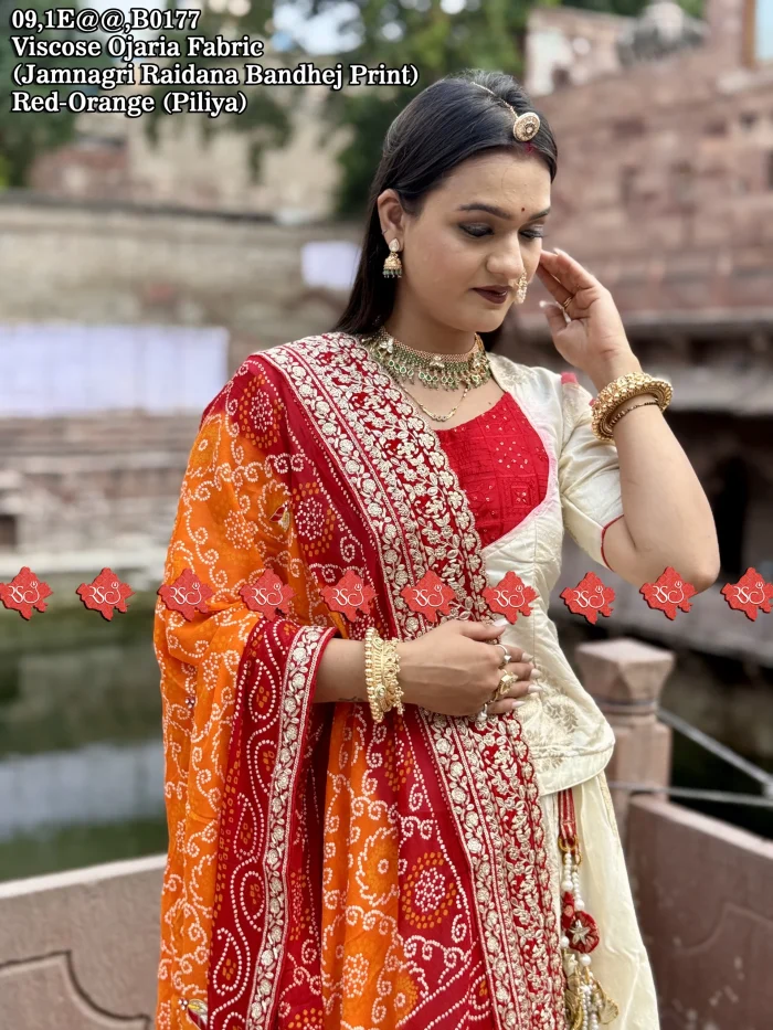 Traditional Print Festive Viscose Ojariya Odhna for festive use Authentic No-1 Traditional Wear