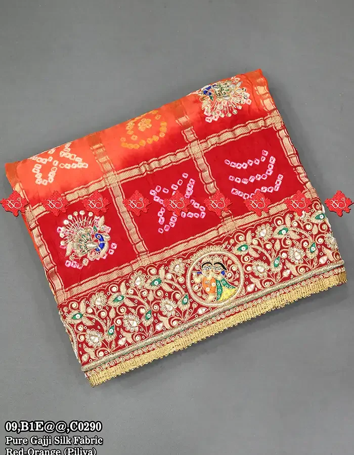 Ranisatiya Radhja Krishna Gajji Silk Marwari AaraTari Odhna : No. 1 Choice Of Marwari