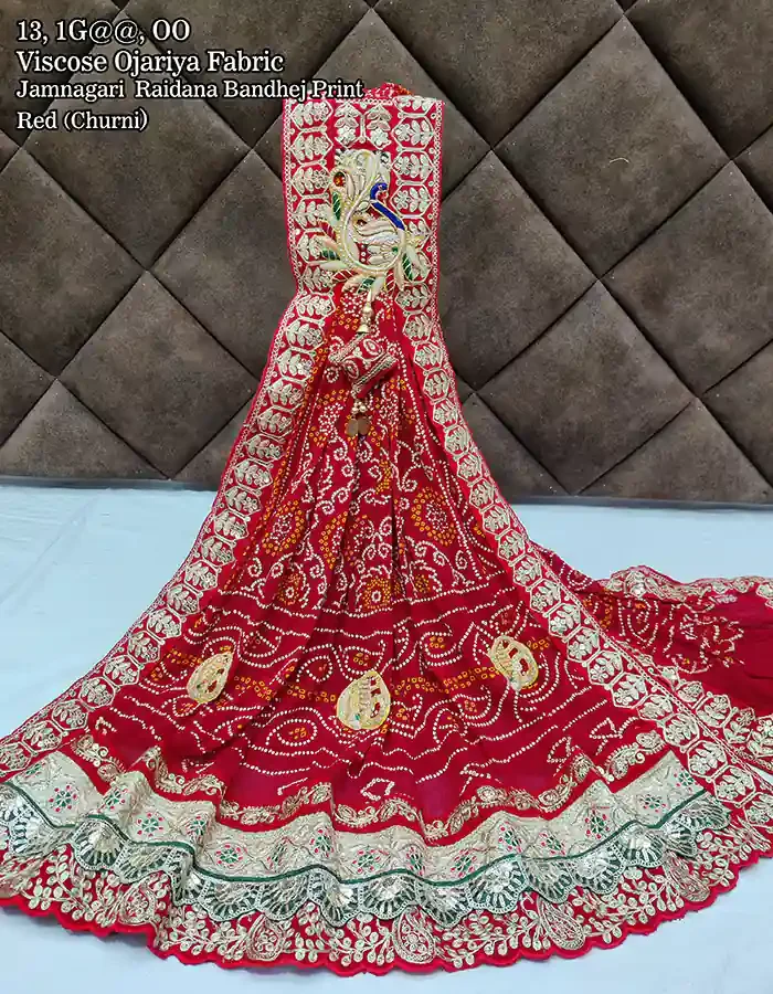 Top Rated Beautiful Viscose Ojariya Fabric Broach Odhna WITH 3 BUTTIES