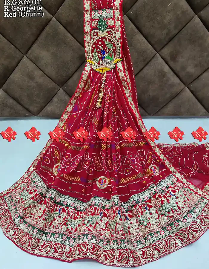 Ranisatiya Creation Beautiful Buy R-Georgette Fabric Broach Odhna - top 5