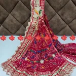 Ranisatiya Creation Buy Designer Traditional Georgette Odhna Unique and Elegance with 3 Butti