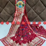 Ranisatiya Creation Buy DesignerPure Georgette Fabric Broach Odhna Unique and Elegance with 3 Butti