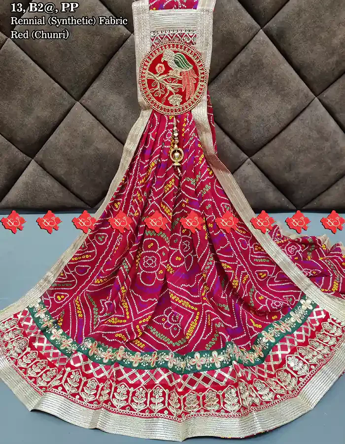 Beautiful Marwari Renial Synthetic Fabric BroachOdhna Traditional No-1 Odhna