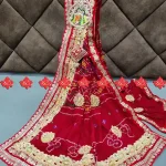 Festive Ritual-Ready Pure Ojariya Odhna with Broach Work – Ideal for Pooja & Ceremonies for pooja Work With 9 to 10 butti