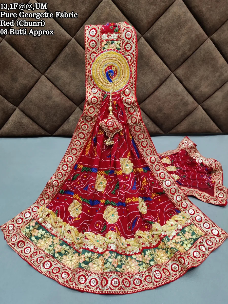 Ranisatiya Creation Rajasthani Beautifull Broach Odhna Unique and Elegance with 3 Butti