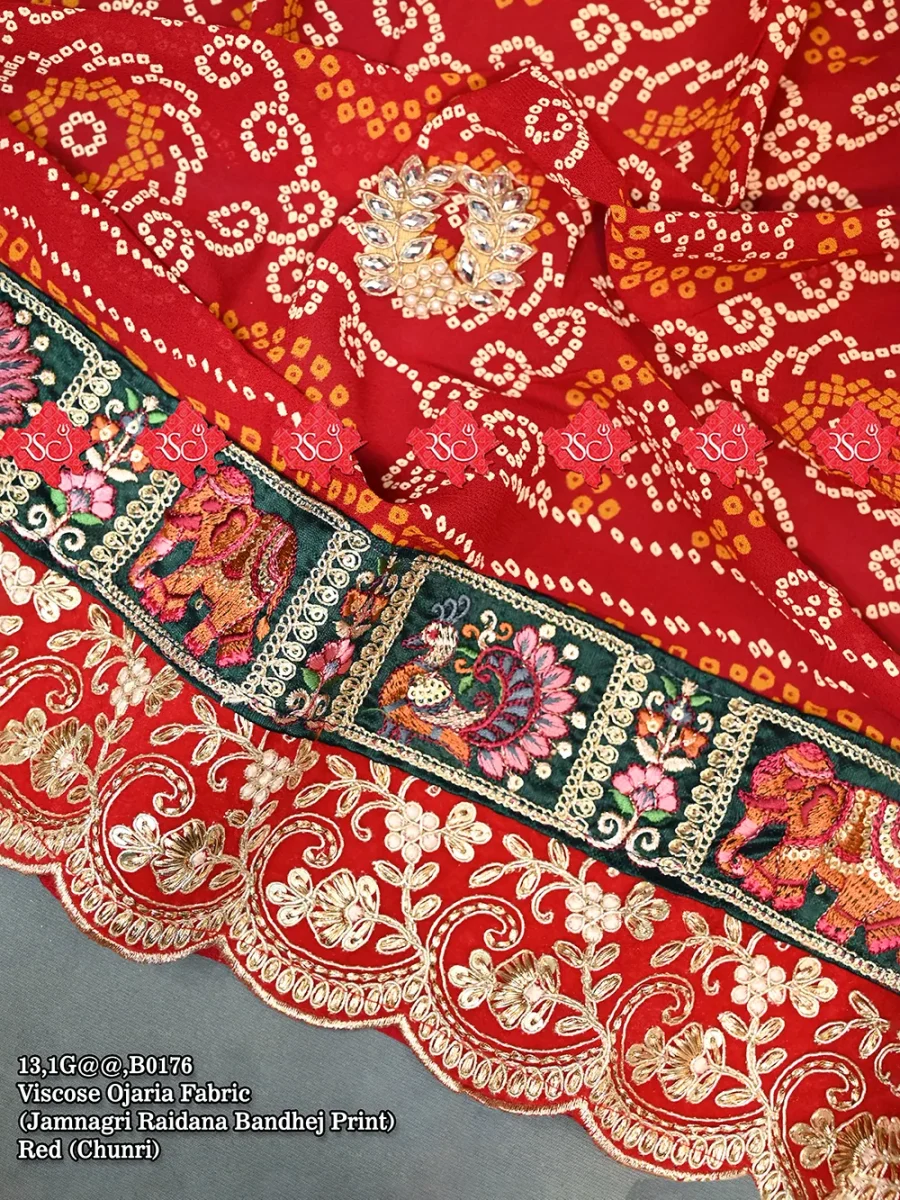 Traditional Print Festive viscose ojariya open odhna for festive use Authentic No-1 Traditional Wear