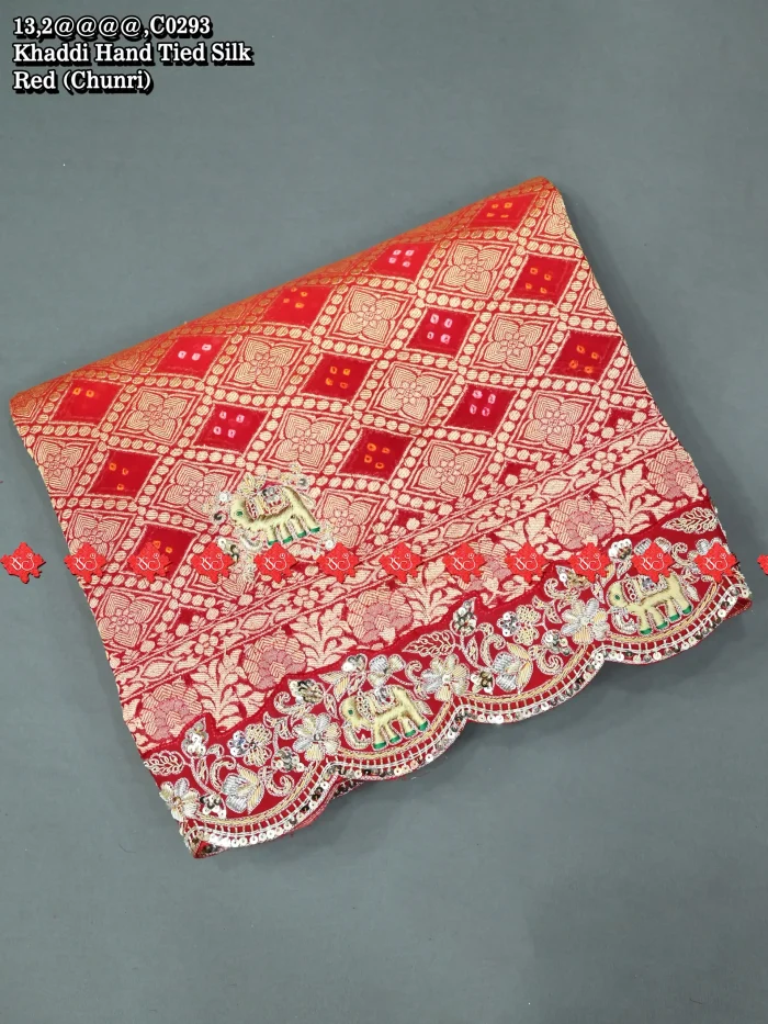 Rajasthani Beautiful Premium Khaddi Silk Open Odhna Online No.1 Marwari Odhna Brand