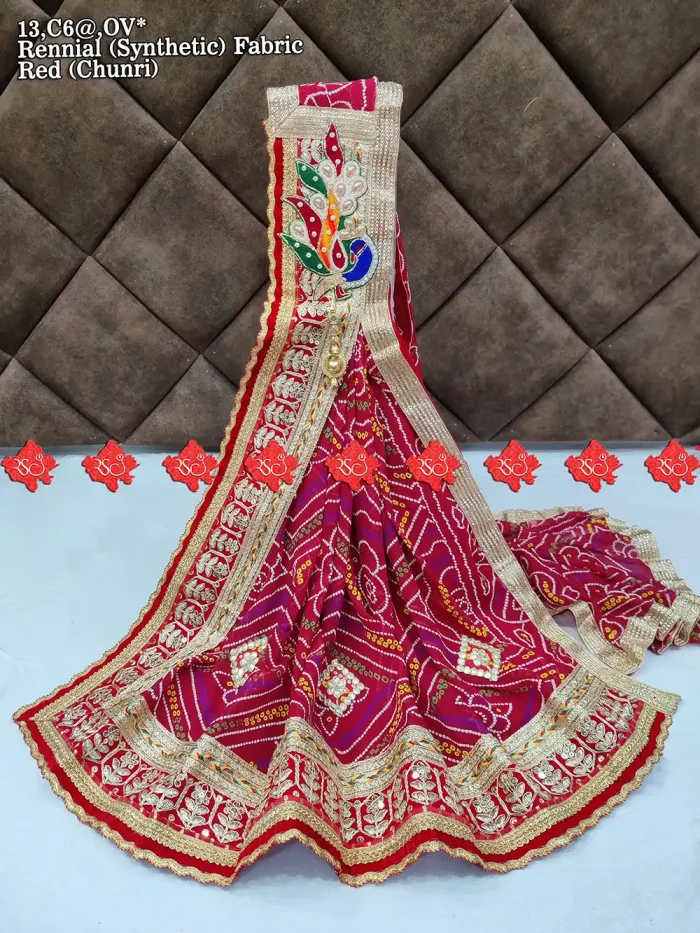 Exclusive Broach Odhna Renial Synthetic Fabric