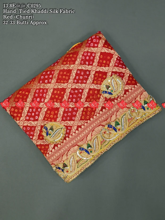 Rajasthani Beautiful Hand Tied Khaddi Silk Open Odhna Online No.1 Marwari Odhna Brand