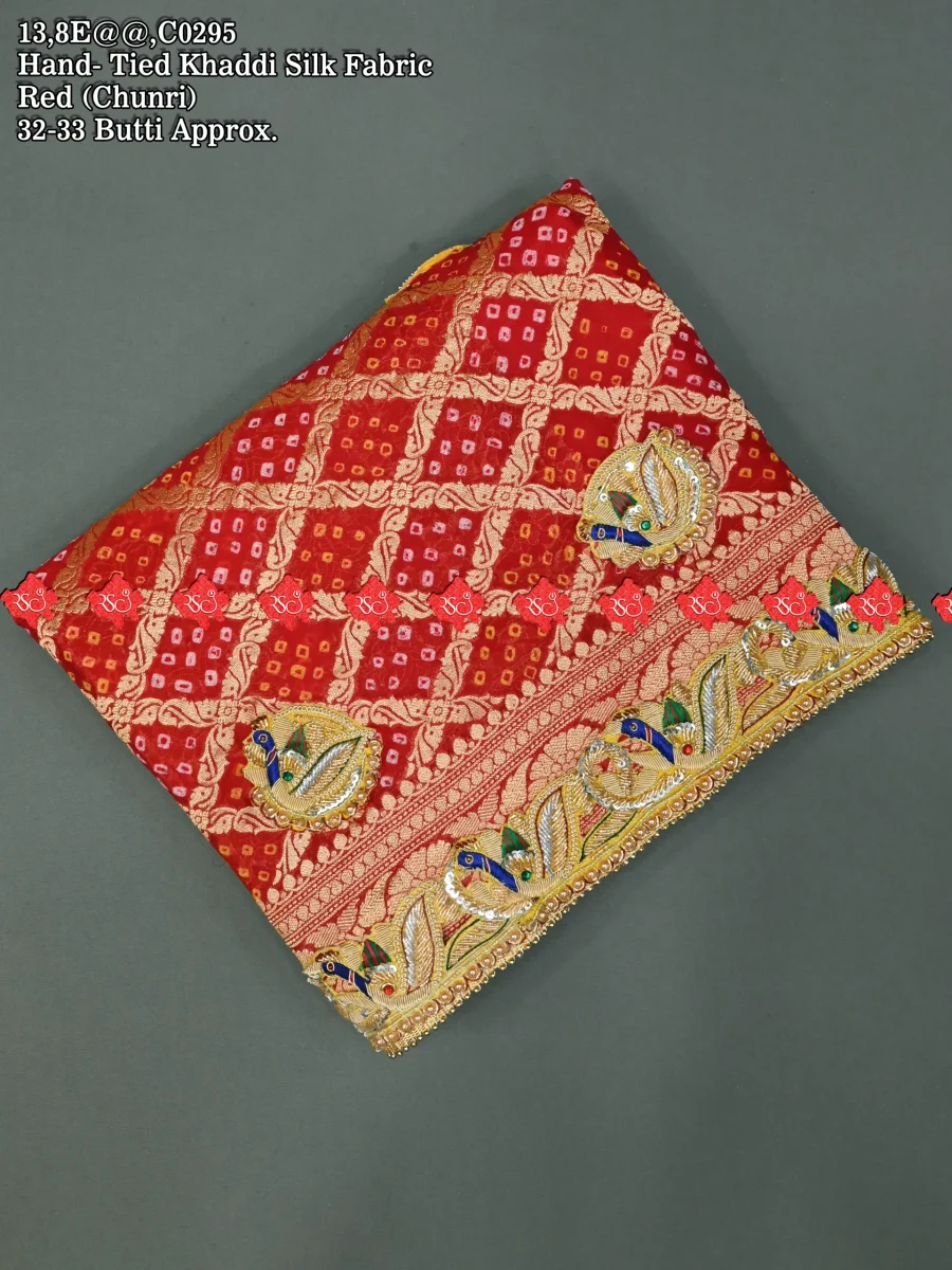 Rajasthani Beautiful Hand Tied Khaddi Silk Open Odhna Online No.1 Marwari Odhna Brand