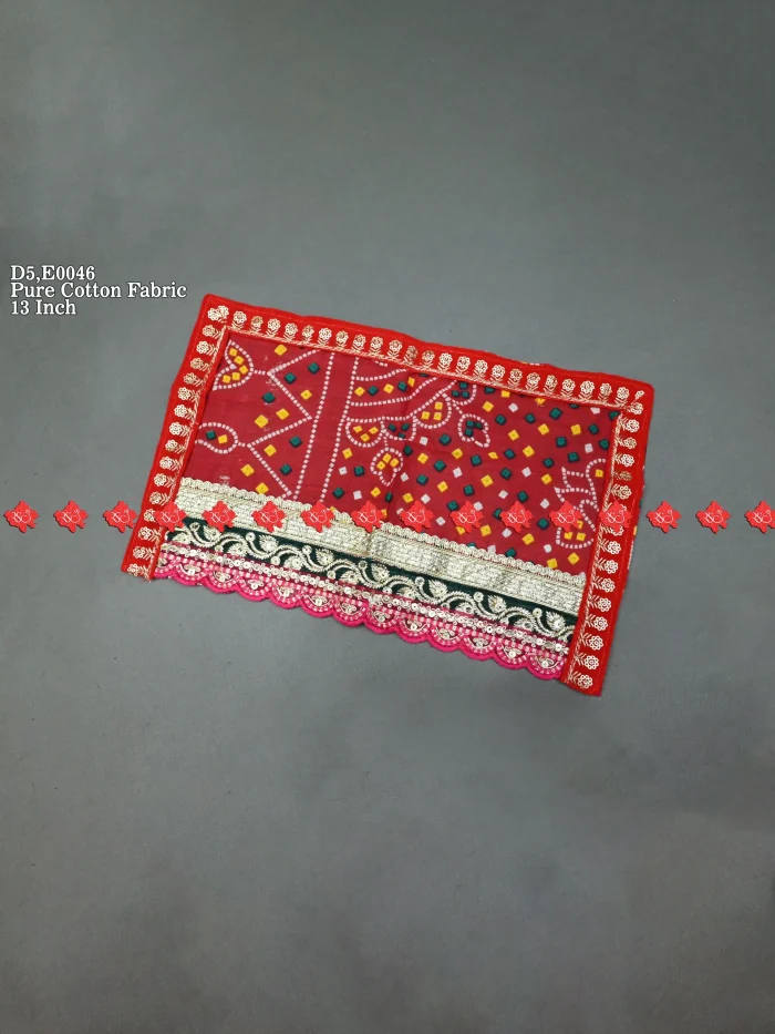 Elegant Designer Cotton Photo Chunri – 5-Star Limited Edition Choice for Home Temples | Ranisatiya Creation