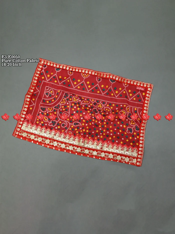 Elegant Designer Cotton Photo Chunri – 5-Star Limited Edition Choice for Home Temples | Ranisatiya Creation